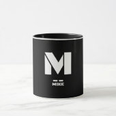M(Mike) NAVO Fonetisch Alfabet & Morse Code Mok (Midden)