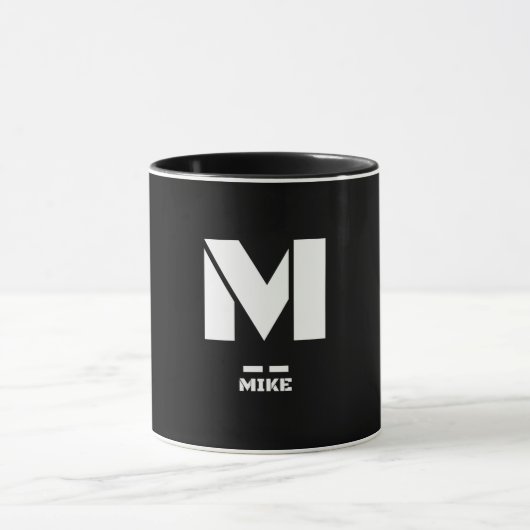 M(Mike) NAVO Fonetisch Alfabet & Morse Code Mok (Midden)
