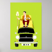 M. Mister Bean classique Mini voiture Poster (Devant)