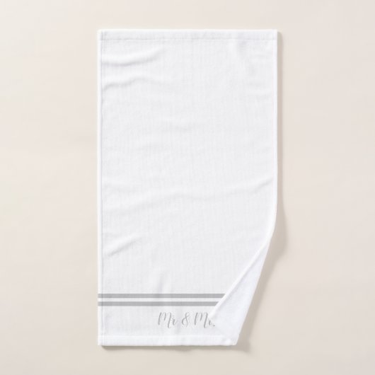 M. & Mme (Serviette à main)