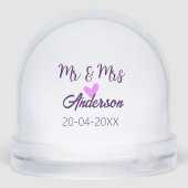 M & Mme ajout nom de famille date année cadeau de (Arrière)