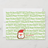 M. & Mme Claus Jolly Feet Carte de Noël (Dos)