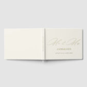 M. & Mme Elegant Calligraphy Cream Foil Mariage (Complet)