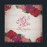 M. & Mme Elegant Floral Mariage Magnet<br><div class="desc">Pour plus de personnalisation,  cliquez sur le bouton "Personnaliser" et utilisez notre outil de conception pour modifier ce modèle. Si les options sont disponibles,  vous pouvez modifier le texte et l'image en cliquant simplement sur "Modifier/Supprimer le texte ou l'image ici" et ajouter le vôtre. Conçu par Freepik.</div>