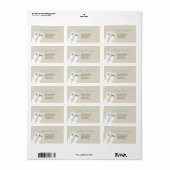 M. & Mme Flip Flops Étiquettes de adresse de maria (Feuille entière)