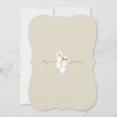 M. & Mme Flip Flops Faire-part de mariage sur la p (Dos)