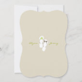 M. & Mme Flip Flops Faire-part de mariage sur la p (Dos)