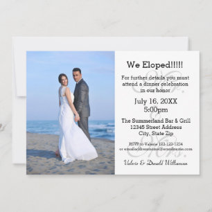M. & Mme Gray We Eloped - Faire-part photo