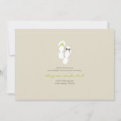 M. & Mme Green Flip Flops Invitation de mariage de (Dos)