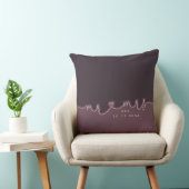 M. Mme Heart Script Muted Purple Mariage Coussin (Chaise)
