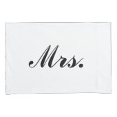 "M. & Mme." Housses d'oreillers (devant-Droit)