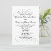M. & Mme - Invitation Mariage et réception (Debout devant)