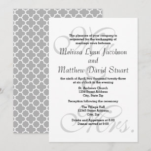 M. & Mme - Invitation Mariage et réception