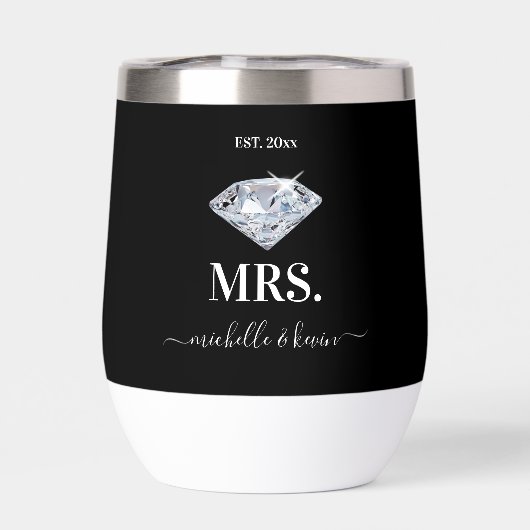 M. & Mme Mariage noir et blanc (Arrière)