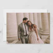 M. Mme Mariage Photo Collage Carte de remerciement (Dos)