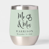 M. Mme Mariage Sage Green (Arrière)