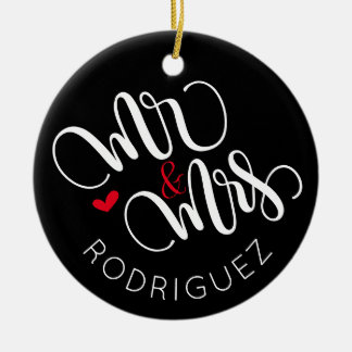M. & Mme - Ornement mariage personnalisé