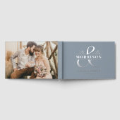 M. Mme Photo Dusty Bleu Élégant Mariage Argent (Complet)