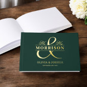 M. Mme Photo Emerald Green Mariage moderne Gold