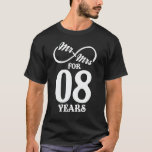 M. & Mme Pour 8 ans 1er anniversaire Mariage<br><div class="desc">Super ce Mariage Anniversaire Matching costume pour les couples mariés,  les hommes,  les femmes,  les couples,  la femme,  le mari,  la mère et papa comme un cadeau de Saint-Valentin ou d'anniversaire et cadeau de Noël,  de mère et de fête des pères.</div>