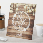 M. & Mme Rustic Mariage - Panneau personnalisé (In SItu)