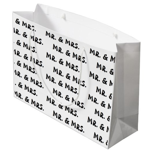"M. & Mme." Sac Cadeau (Dos Angle)