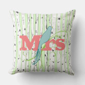 M. Mme Spring Green, Coussin de bouleau de pêche A (Recto)