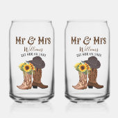 M. Mme Western Mariage Anniversaire Nom de famille (Recto)