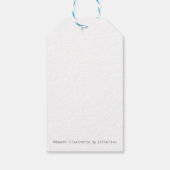 "M"-monarch Cadeaulabel (Achterkant)