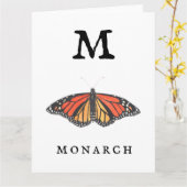"M"-monarch Kaart (Gele Bloem)