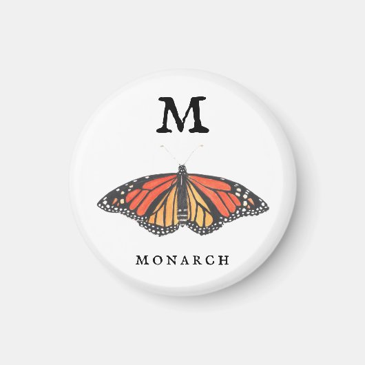 "M"-monarch Magneet (Voorkant)