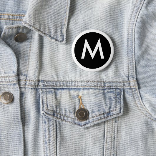 M Monogram Badge Button (In situ)