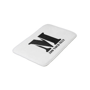 M Monogram Eenvoudig Modern Minimalistisch Geperso Badmat