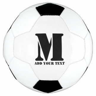M Monogram Eenvoudig Modern Minimalistisch Geperso Voetbal