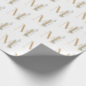 M Monogram Floral Cadeaupapier (Hoek)