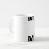 M Monogram Koffiemok (Voorkant links)