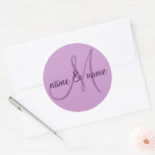 M monogram label - personaliseer voornamen (Envelop)