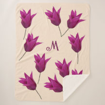  M monogram  roze tulpen bloemig