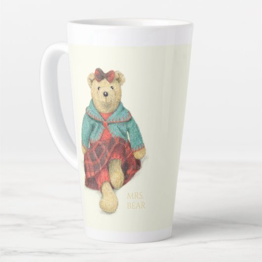 M. & MRS. BOIRE Tall Latte Mug (Angle gauche)