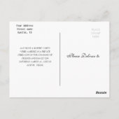 M. & MRS. | Carte postale Faire-part mariage (Dos)