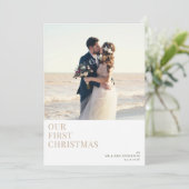 M. & MRS. | faire-part mariage de vacances (Debout devant)