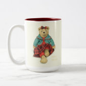 M. & MRS. Maroon haute d'ours à deux tons Mug (Gauche)