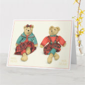 M. & MRS. PORTEZ la grande carte d'anniversaire (Fleur jaune)