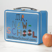 M. New-School Font Lunch Box (En situation)