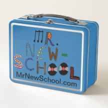 M. New-School Font Lunch Box
