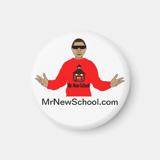 M. New-School Magnet (1,25 Pouce) (Devant)