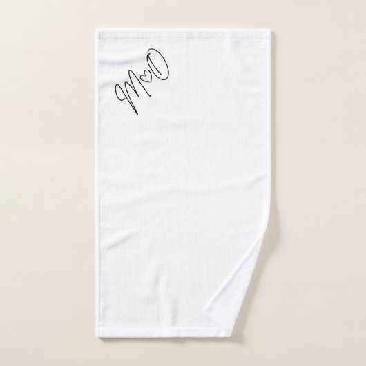 M+O trouwdag Bad Handdoek (Handdoek)