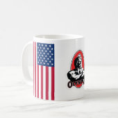 M. Olympia tasse avec drapeau américain 🇺 🇸 (Devant gauche)