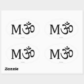 M-OM, yogamama, ovale sticker (Vel)
