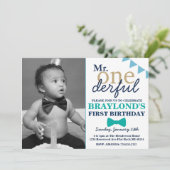 M. Onderful Birthday Invitation (Debout devant)